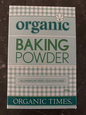 Organic Aluminium & gluten free baking powder 200g