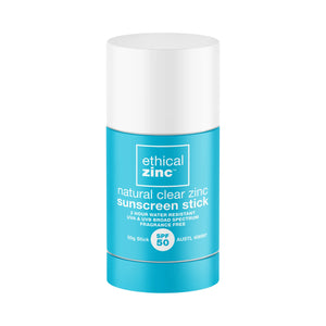 Natural Clear Zinc Sunscreen SPF 50 Stick