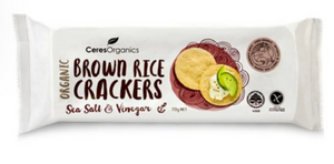 Ceres Organics Brown Rice Crackers Salt & Vinegar