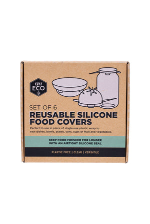 6 Reusable Silicon Food Covers - Barefoot Creations 