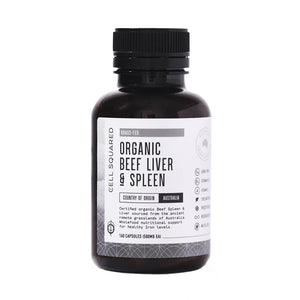 Organic Grass-Fed Beef Liver & Spleen Capsules
