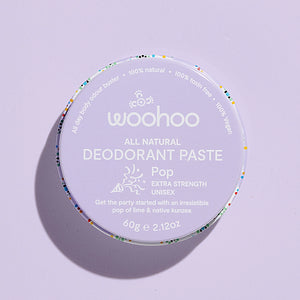 Woohoo All Natural Deodorant Paste (Pop)