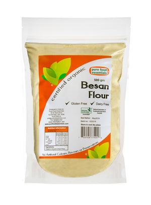 Organic Besan (Chickpea) Flour - 500gm