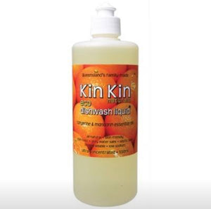 Kin Kin naturals - Dishwash Liquid Tangerine & Mandarin essential oils - Barefoot Creations 
